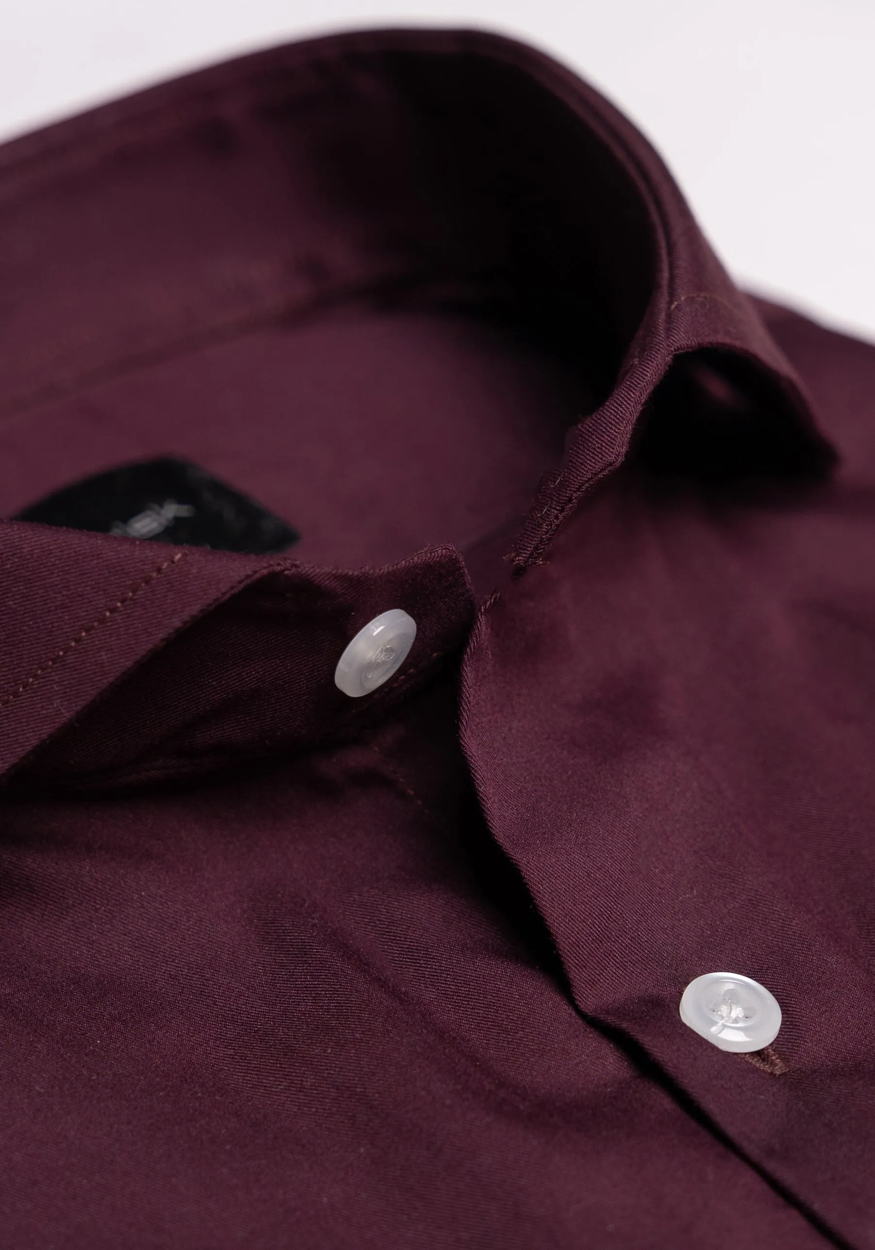 Plum Twill Stretch Shirt