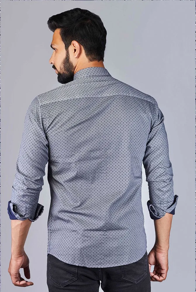 Printed Shirts for Men - Printed Block Placket Casual Shirt