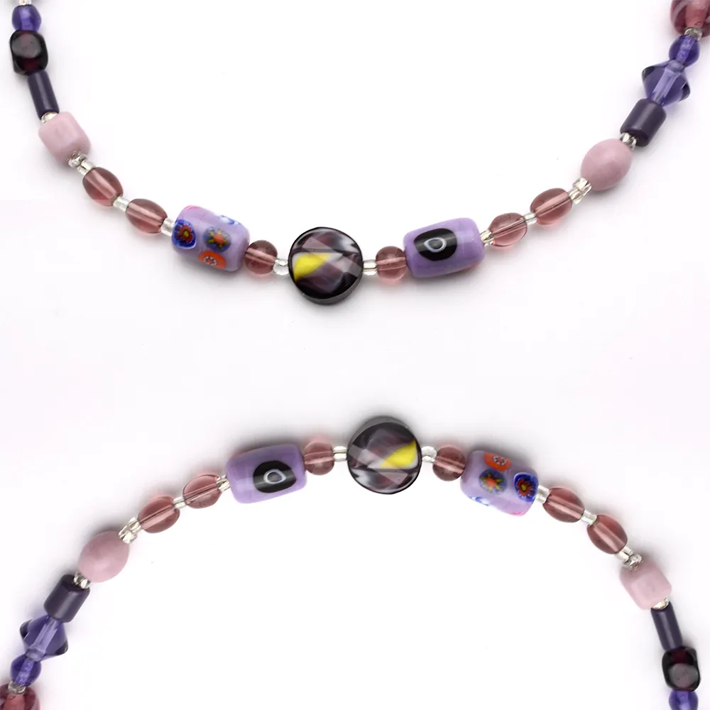 Purple Beaded Necklace