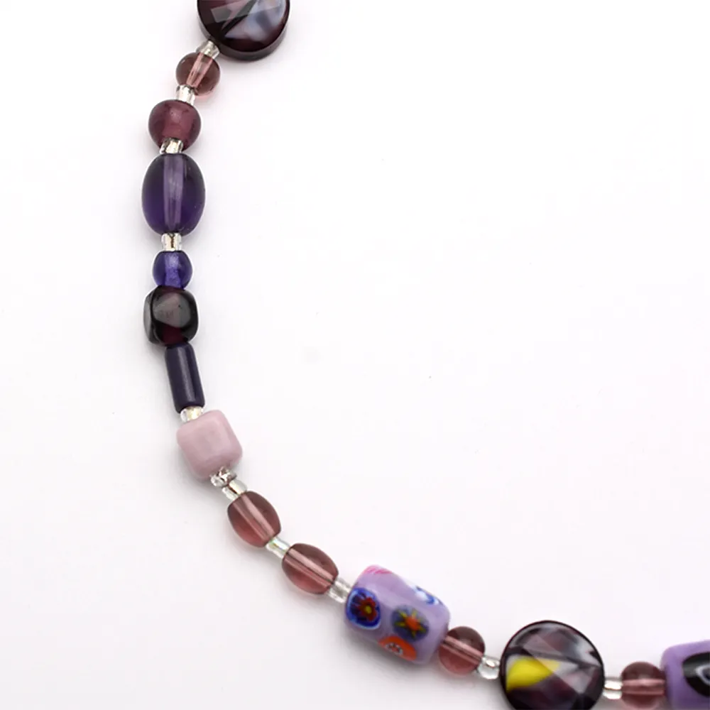 Purple Beaded Necklace