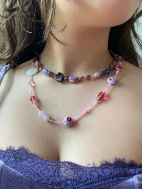 Purple Beaded Necklace