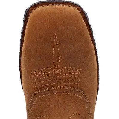 Rocky Men's Hi Wire 11" CT Waterproof Western Work Boot -Brown- RKW0425