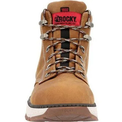 Rocky Men's Rebound 6" Comp Toe WP Wedge Work Boot -Brown- RKK0451