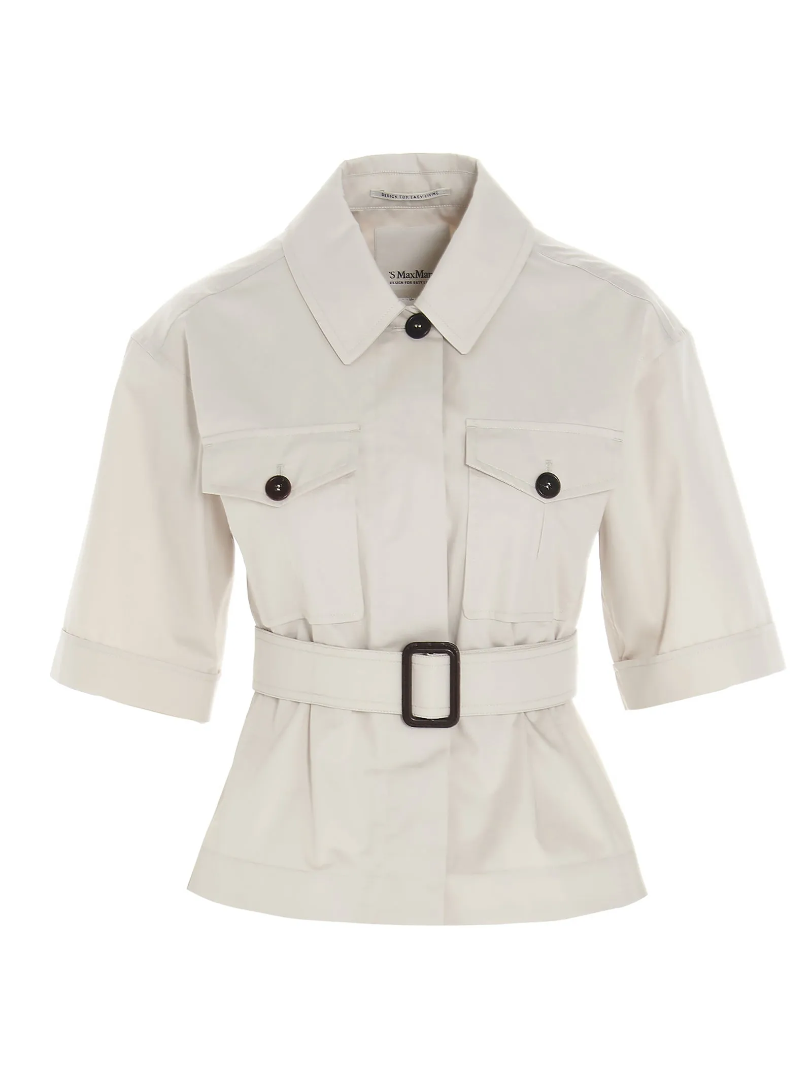 'S Max Mara Rea Belted Short Sleeve Shirt