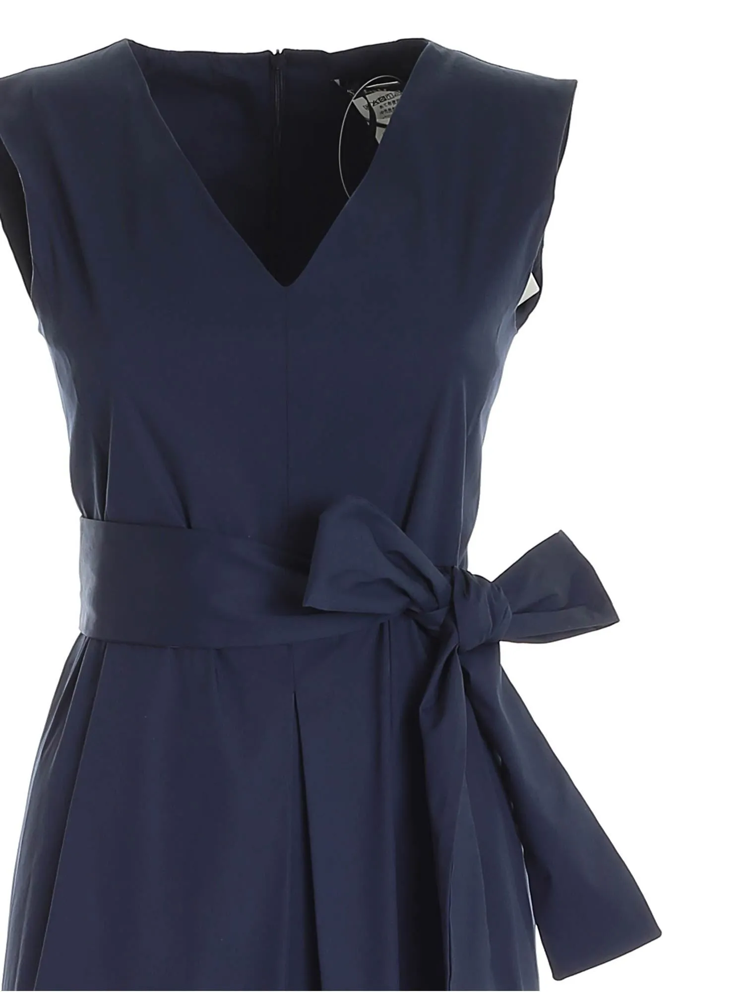 'S Max Mara Sleeveless Belted Dress