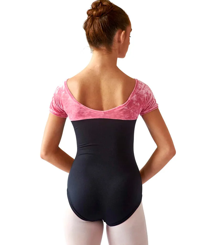 Short-Sleeve Empire Leotard