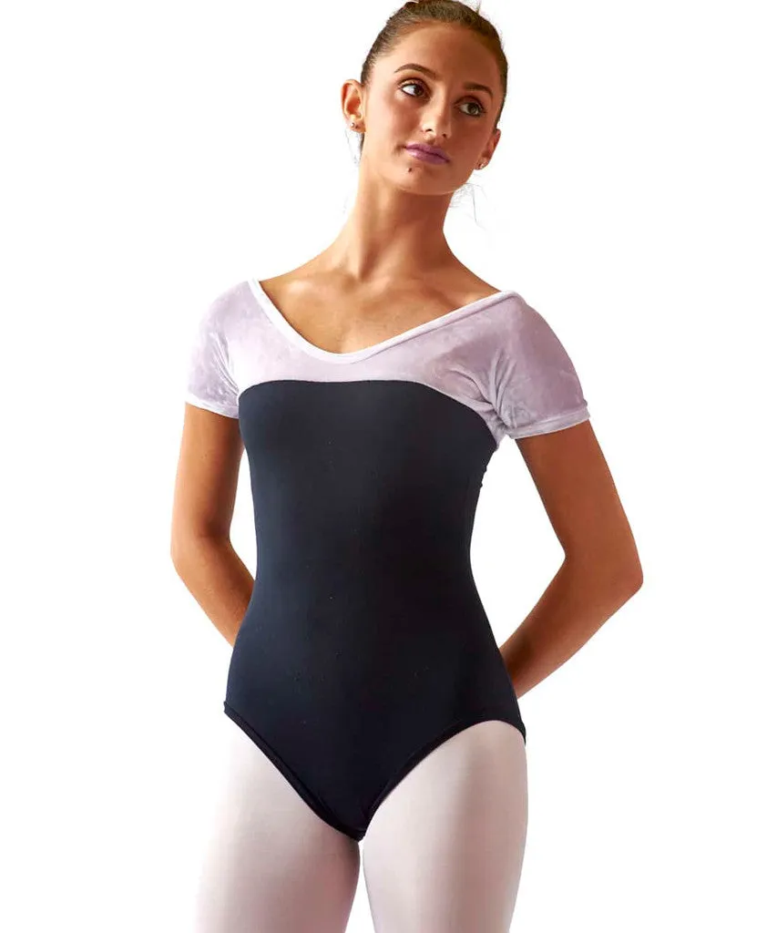 Short-Sleeve Empire Leotard