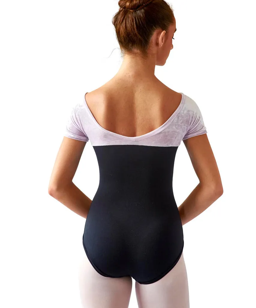 Short-Sleeve Empire Leotard