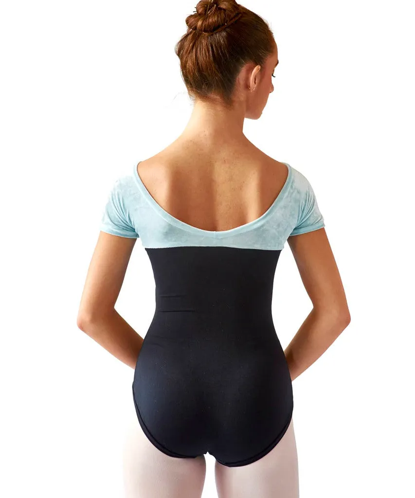 Short-Sleeve Empire Leotard