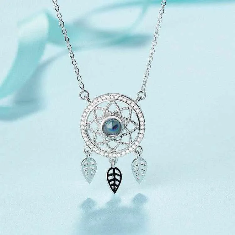 Siciry Personalized Projection Photo Necklace - Dreamcatcher