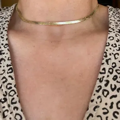 Slim Herringbone Choker