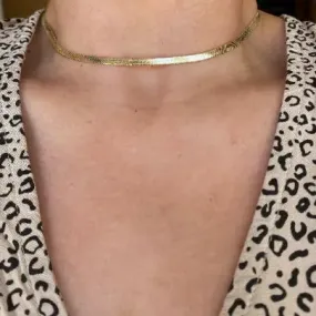 Slim Herringbone Choker