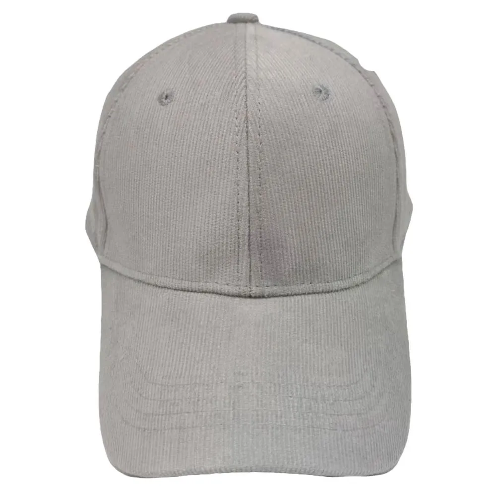 Solid Corduroy Baseball Cap