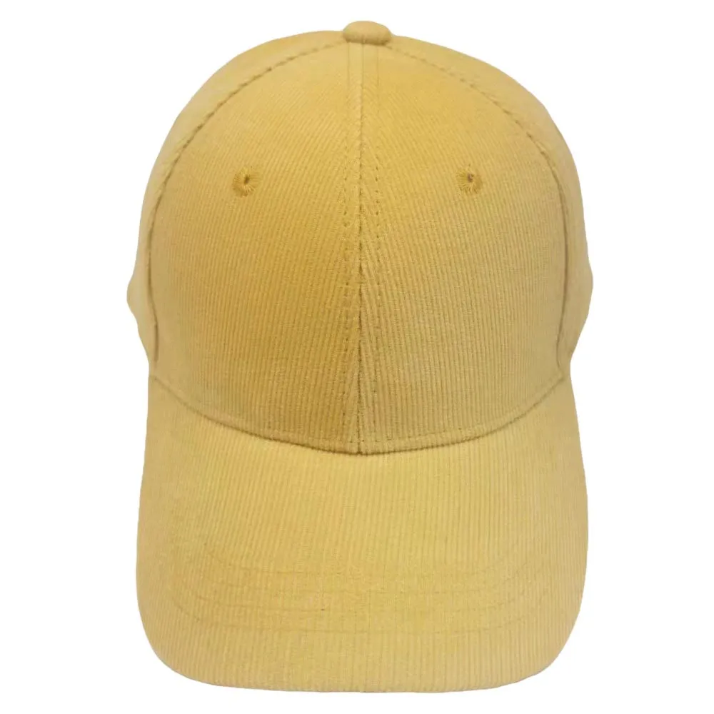 Solid Corduroy Baseball Cap