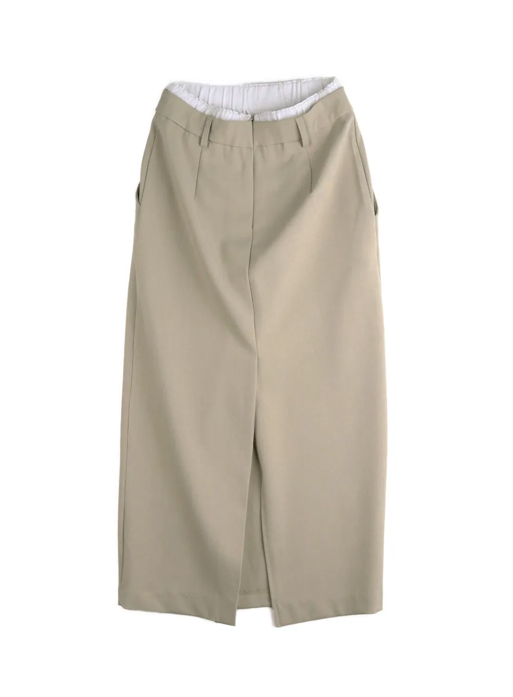 Solid Maxi Skirt IM414