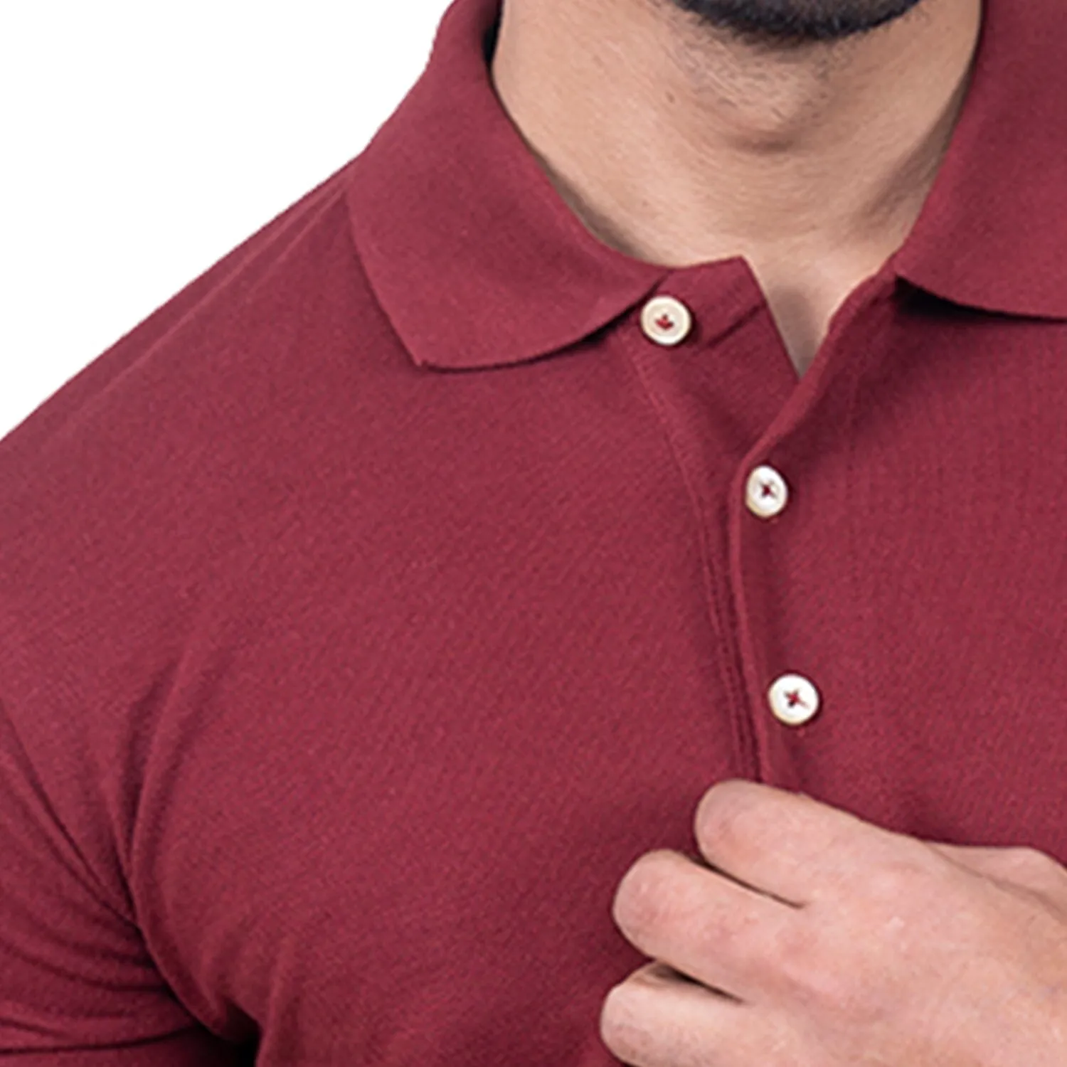 Solid Polo | Maroon