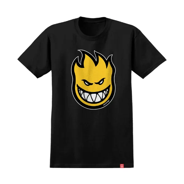 Spitfire Bighead Fill T-Shirt - Black/Gold/Black