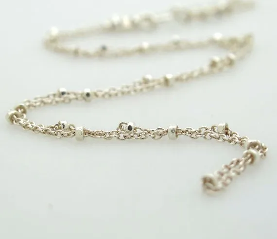 Sterling Silver Beaded Choker