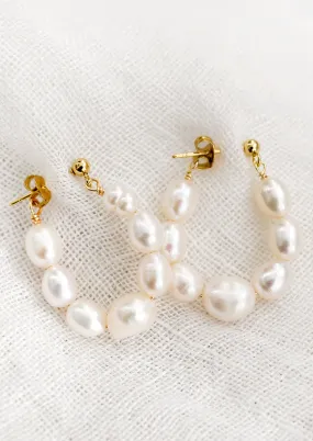 Swoop Pearl Earrings