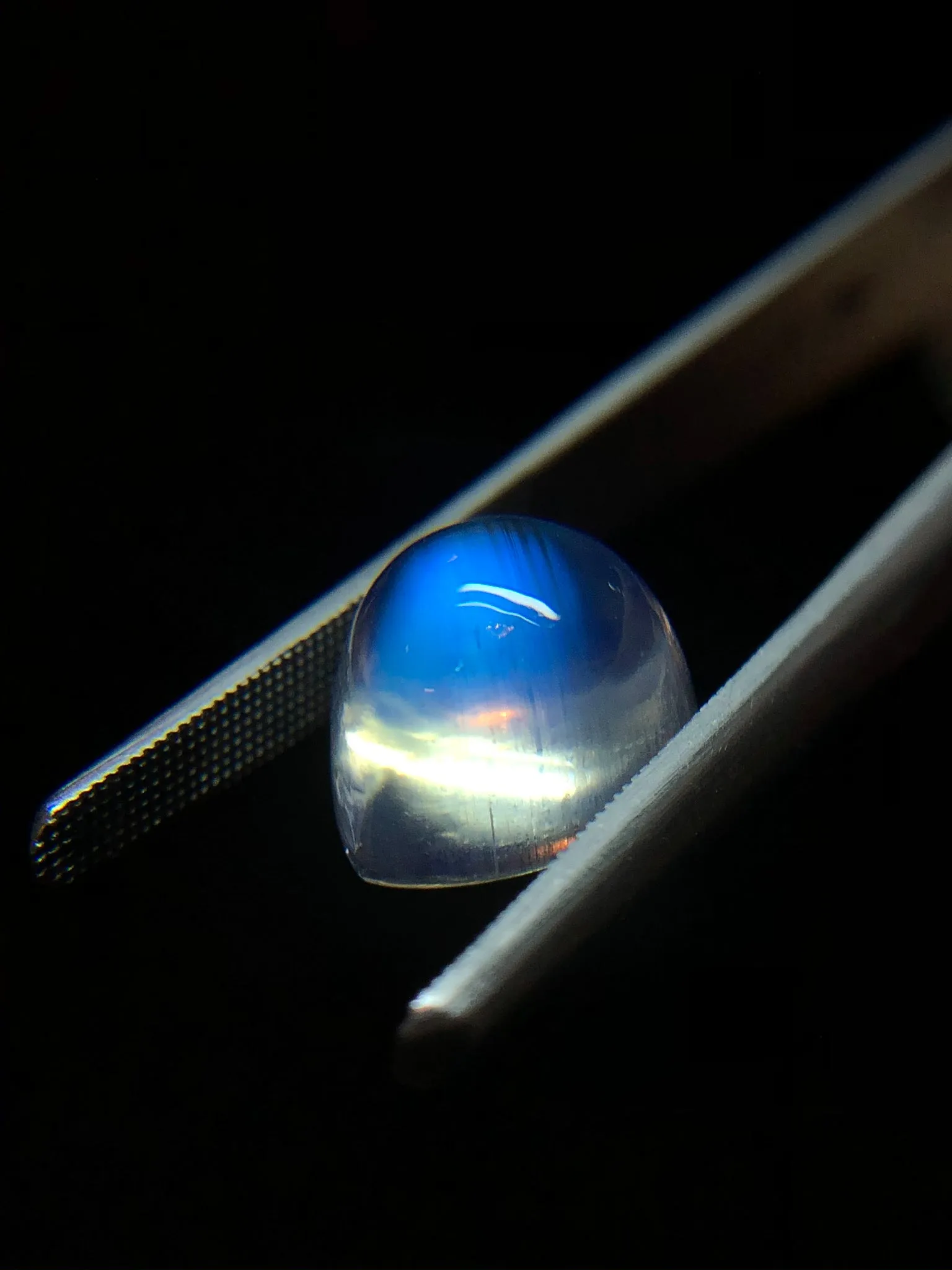 Teardrop Rainbow Moonstone Cabochon