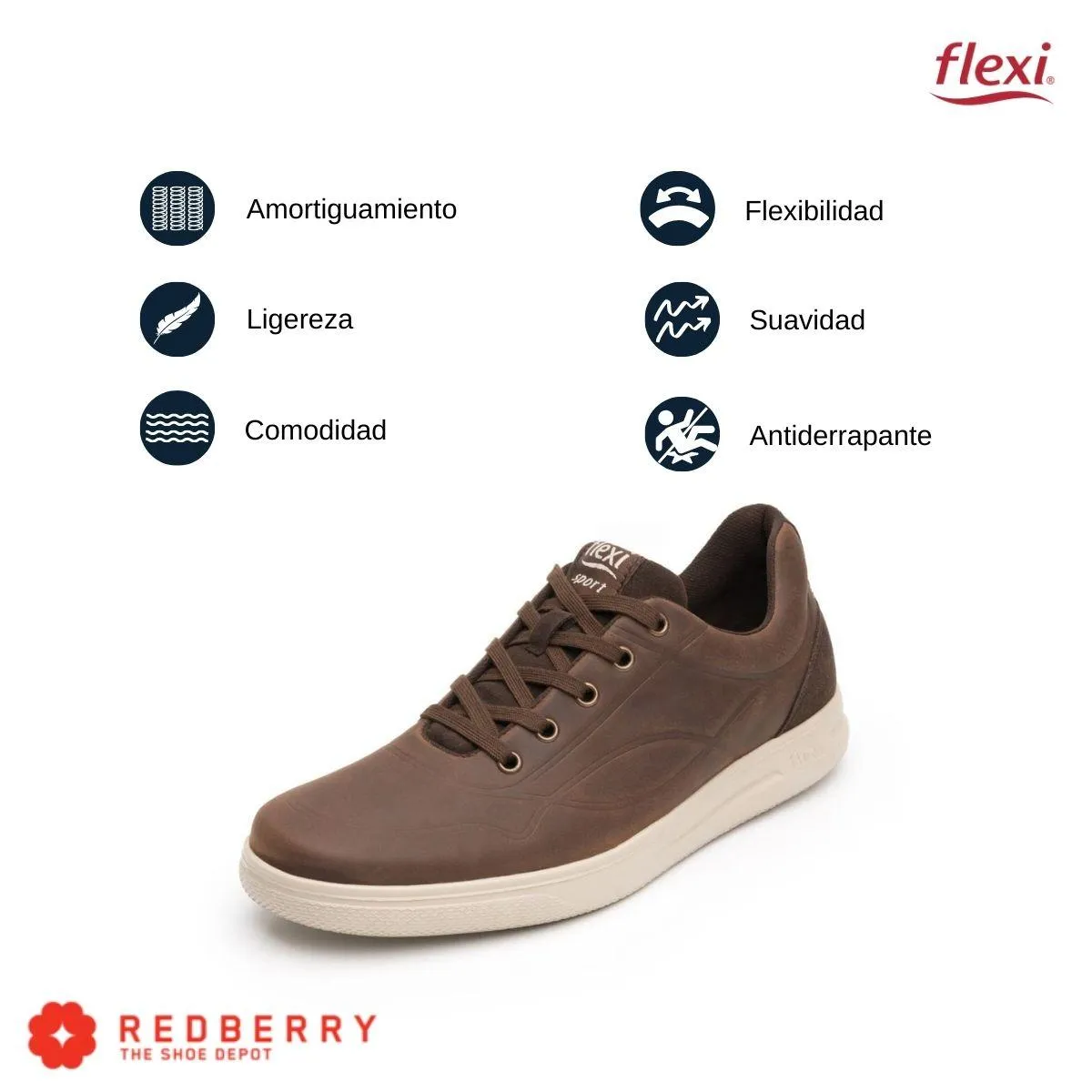 Tenis Sneaker Flexi Hombre Casual 401206