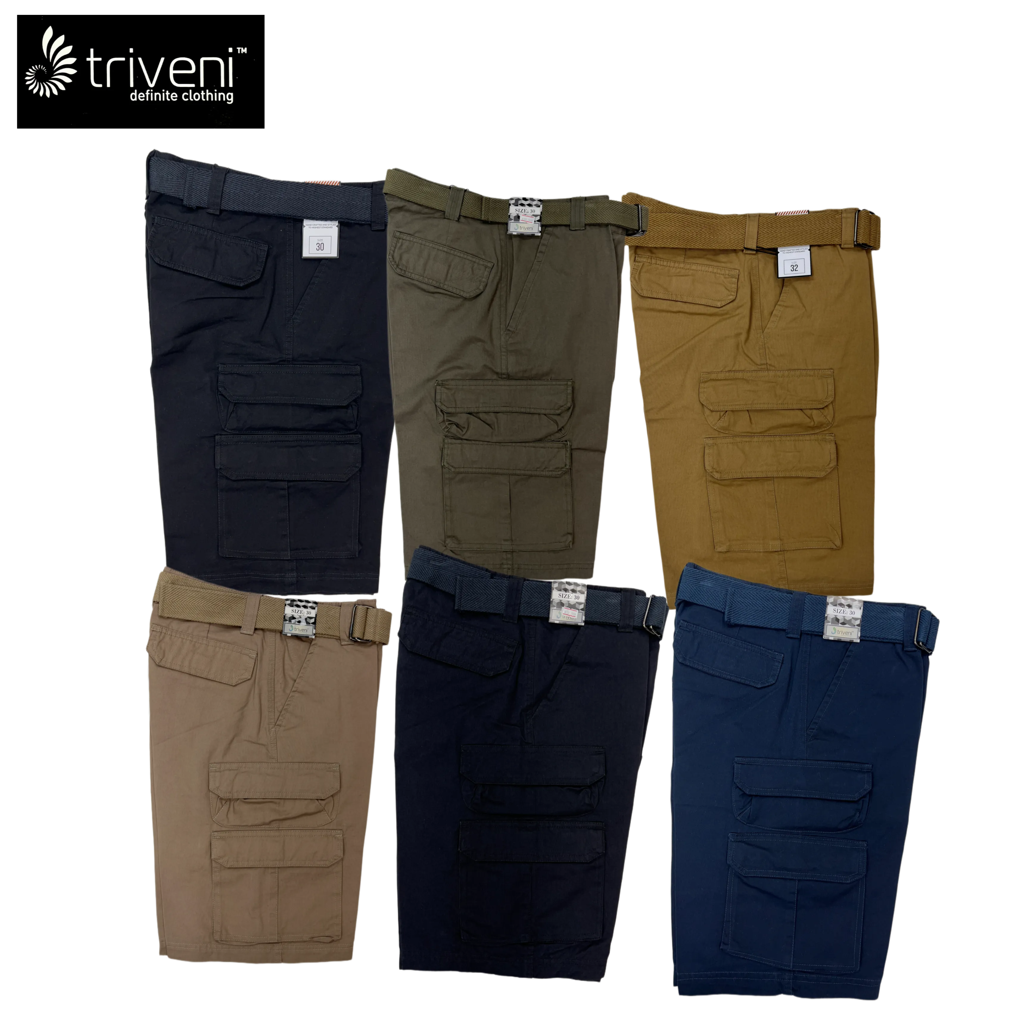 Triveni Cargo Shorts (Solid)