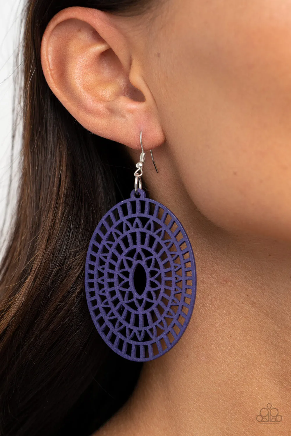 Tropical Retreat Purple-Earrings