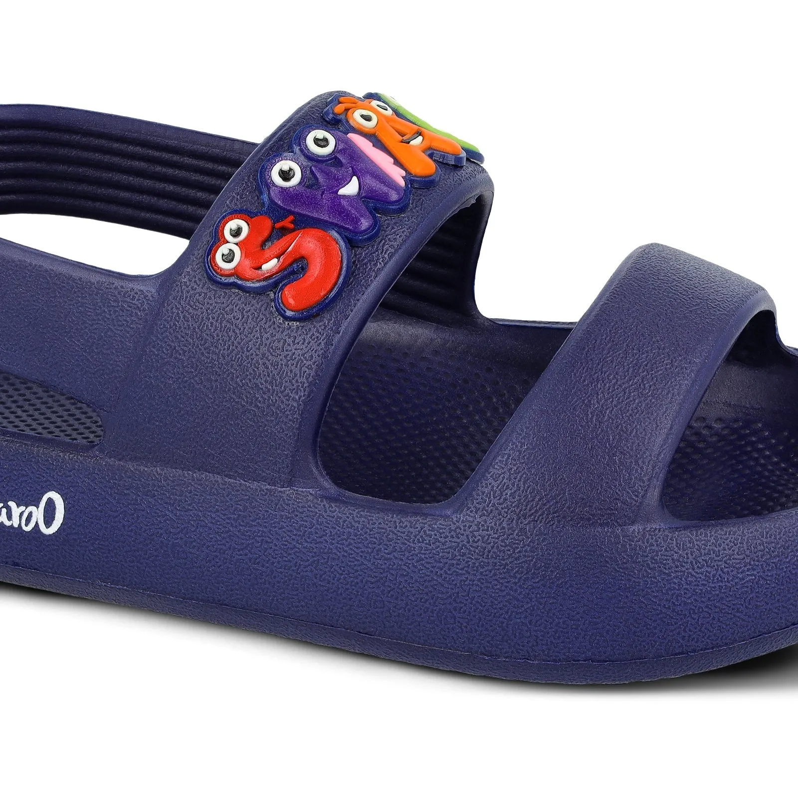 Walkaroo Kids Solid Clog Sandals  - WK374 Navy Blue