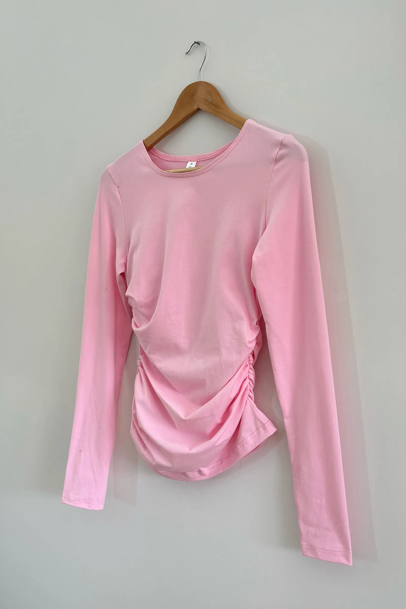 Warp LS Top in Baby pink