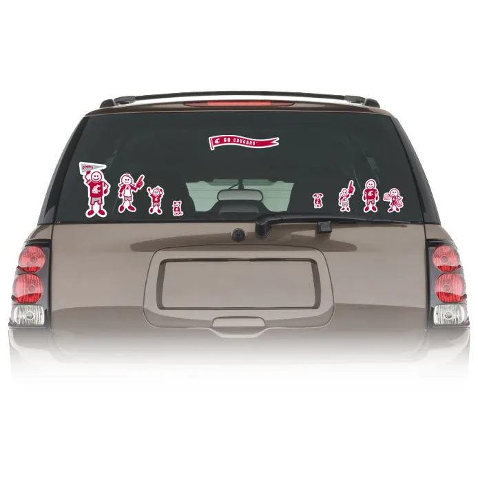 Washington St. Cougars Family Decal Set