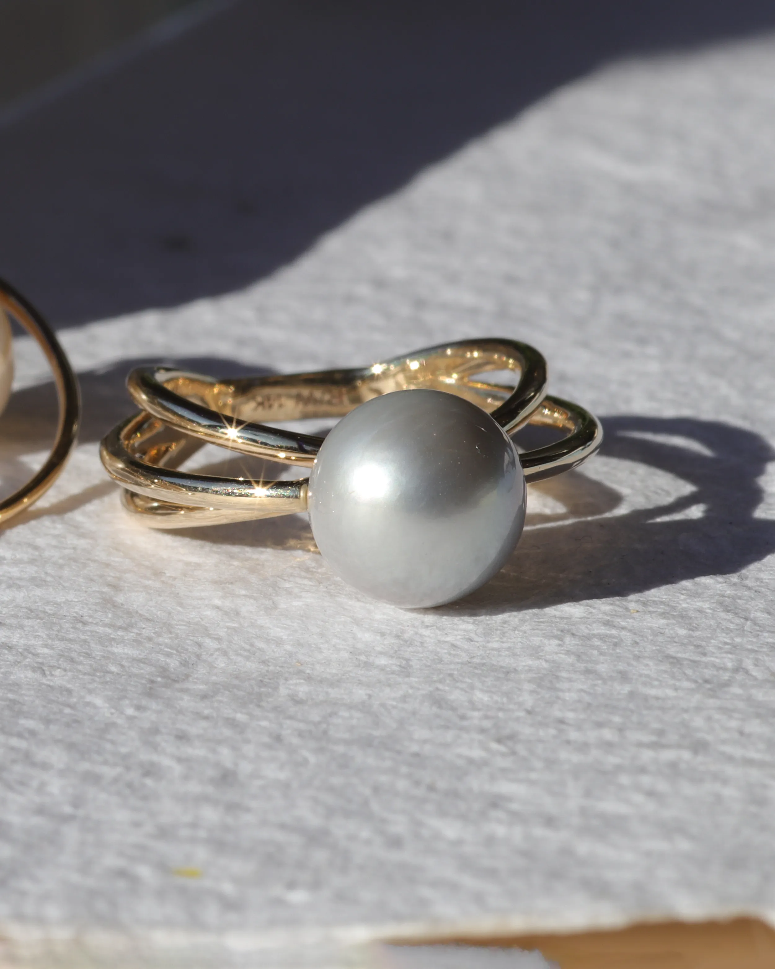 WeiWave / Trio Tahitian Pearl Ring