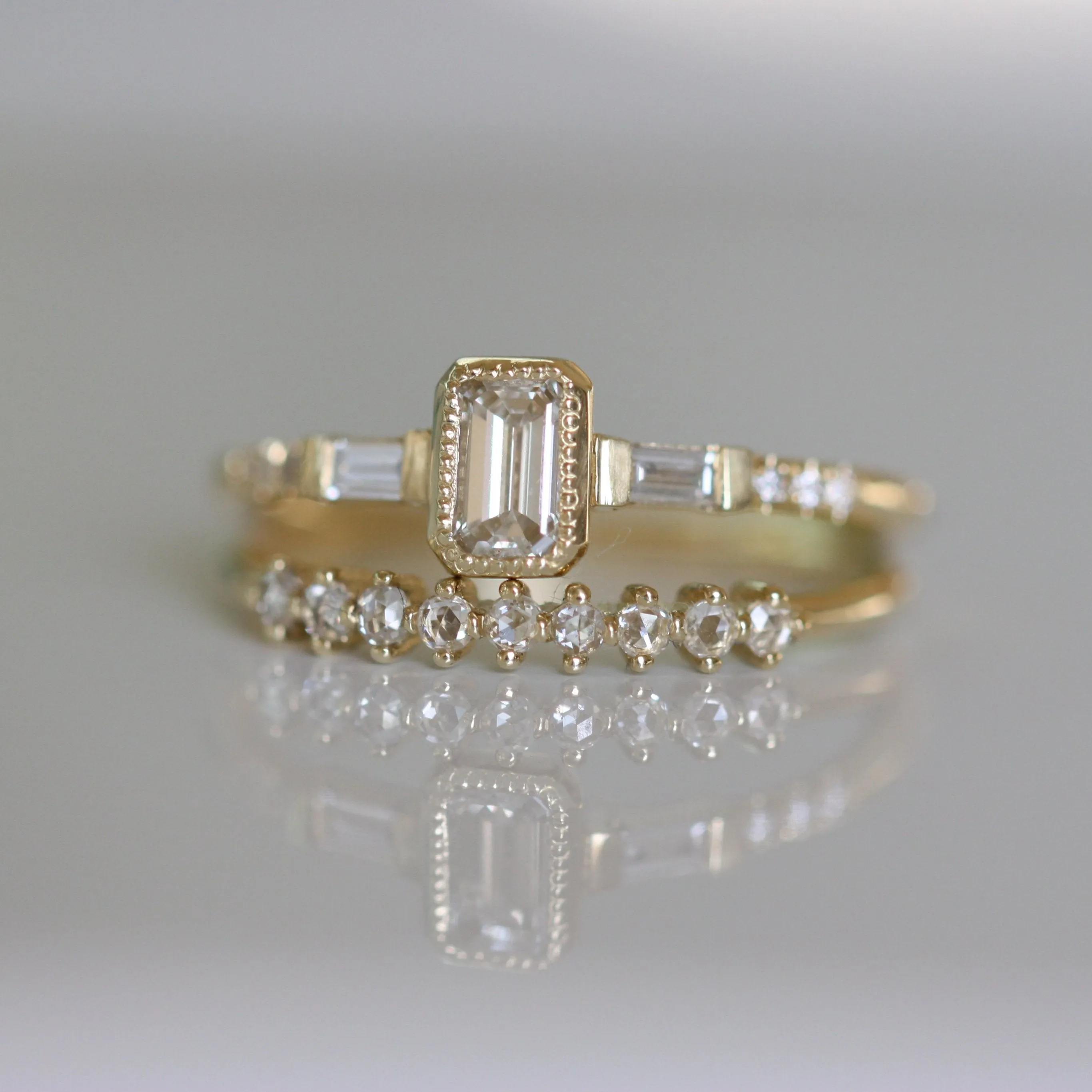 YJ Diamond Baguette Ring